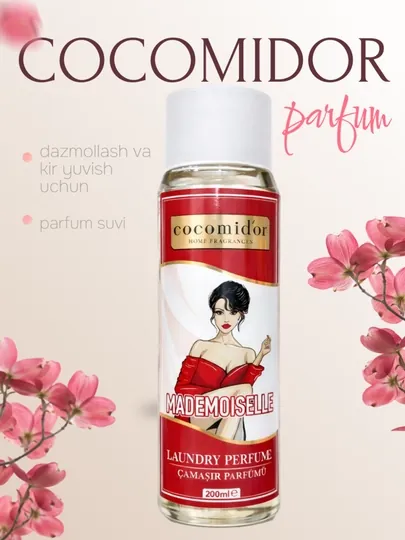 Парфюмерная композиция для стирки и глажки Cocomidor, освежитель воздуха Cacamidor