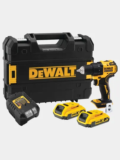 Аккумуляторная бесщеточная дрель-шуруповерт DeWALT 18V XR BLDC DCD708D2T-QW — TSSP-52833