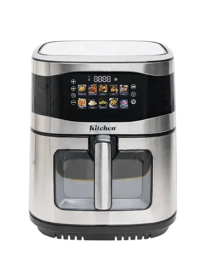 Аэрогриль электрический KITCHEN, фритюрница для готовки без масла, 12 л, 3000 Вт, 2 тэна