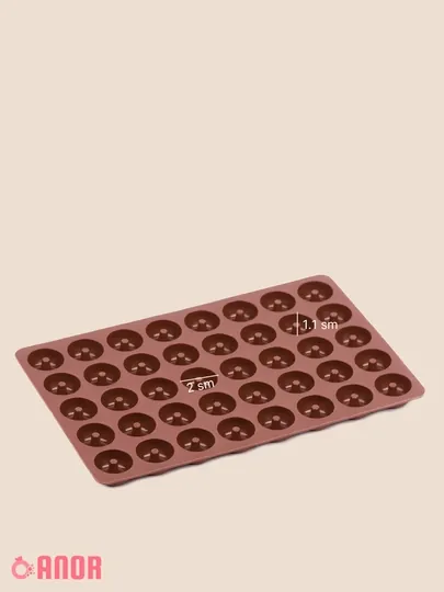 Форма для шоколада, дубайского, силиконовая, формочка для конфет, кондитерский молд — ANOR-SFSHK-ТЕМНКОР