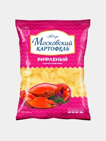 Чипсы «Московский картофель», со вкусом краба, 120 г — РУССКИЙ-P17D7F4
