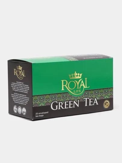 Чай зеленый Royal Life Green, 25 пакетиков