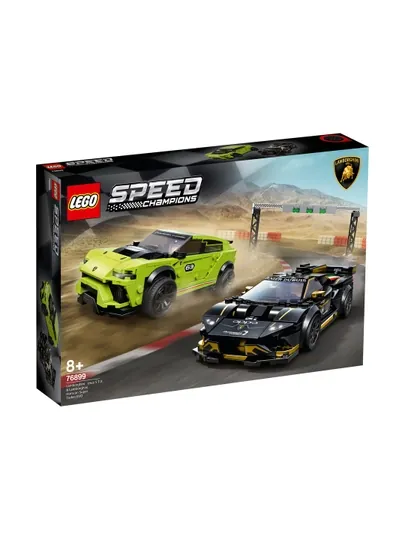 Конструктор LEGO Speed Champions 76899 Lamborghini Urus и Huracán, 663 детали