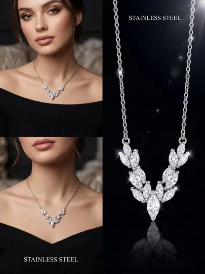 Женская цепочка – кулон в форме лебедя с кристаллами SWAROVSKI — CARTEIR-OTAQIZ-МАНГО