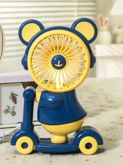 | Портативный тихий вентилятор, мини fan 3 скорости настольный USB — DLYADOM-MINIVENTILYATOR1-ЛИМОН
