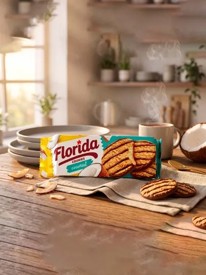 Печенье, Florida cookies Coconut, 169 г