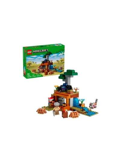 Конструктор LEGO Minecraft 21269 Экспедиция в шахту броненосца, 105 деталей