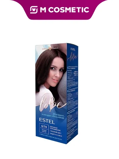 ESTEL Love Крем-краска для волос 6/74 Тёмный каштан 115мл УЗ
