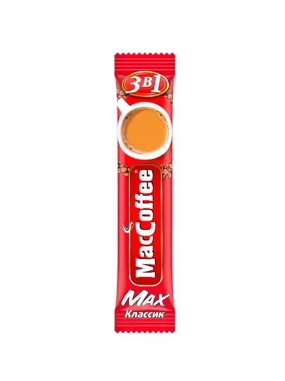 Кофе MacCoffee 3в1 Max Классик, 16 г, 50 шт — REGIST-MACERTY768