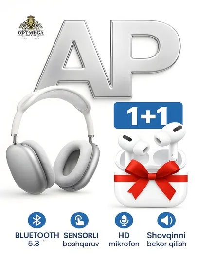 Беспроводные наушники-вкладыши APods, 1+1, для iPhone и Android P9, MAX — MAG100-PROP9-БЕЛЫЙ