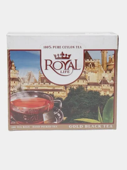 Чай черный Royal Life Gold, 100 пакетиков, 150 г — ROYALT-P0D6B9C