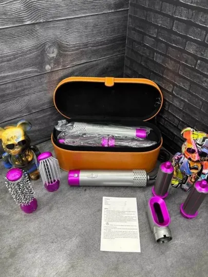 Dyson Фен-стайлер 5 в 1, для всех типов волос, плойка и щетки, для завивки и укладки