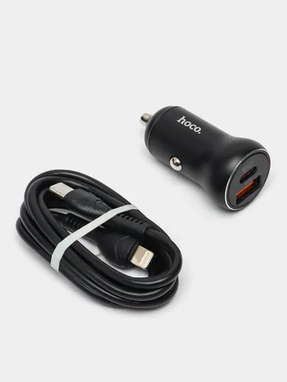 Автомобильное зарядное устройство Hoco NZ5, Smooth road, PD30W+QC3.0