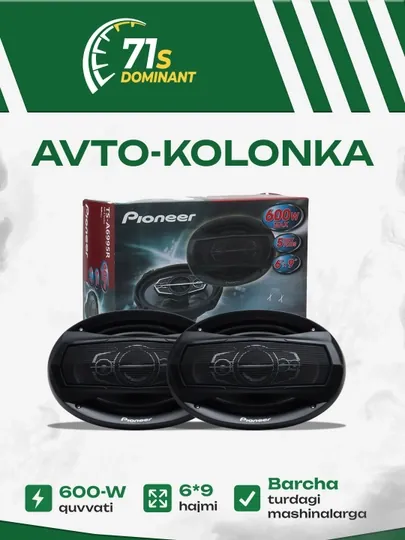 Автомобильные колонки Pioneer TS-A6995R 600W и TS-A6995R 800W и TS-A6975S 1000W