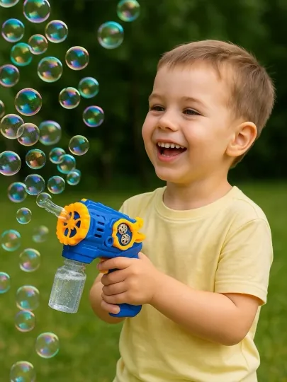 BUBBLE GUN генератор - пистолет мыльных пузырей, игрушка для детей