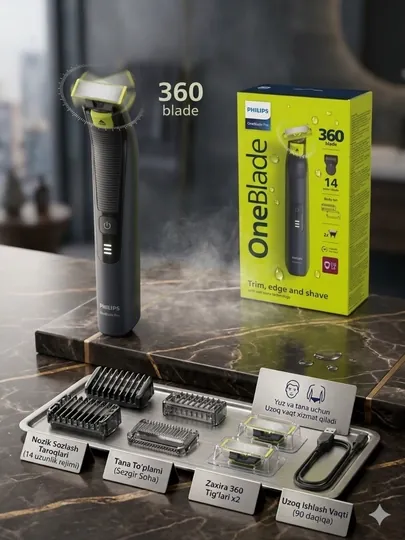 Триммер Philips OneBlade Pro 360 QP6542/15