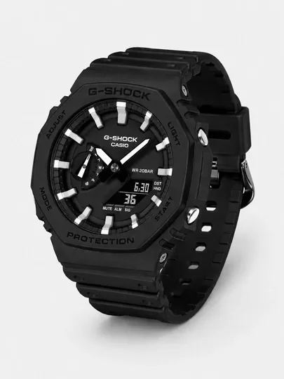 Мужские часы, G-SHOCK, водонепроницаемые, спортивные, электронные часы — ASIAWAT-CASIOSPORT-ЧЕРН