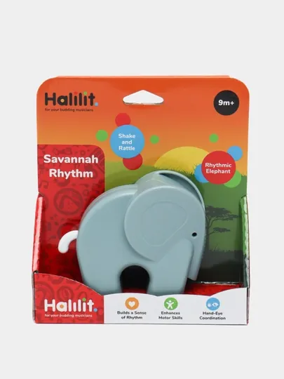 Слоновая погремушка Halilit Savannah Rhythm, Elephant HC413
