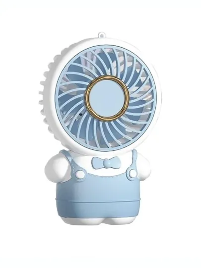 Портативный тихий вентилятор, мини fan 3 скорости настольный USB — NURMART-MINIVENTILYATOR1-НГОЛУБ