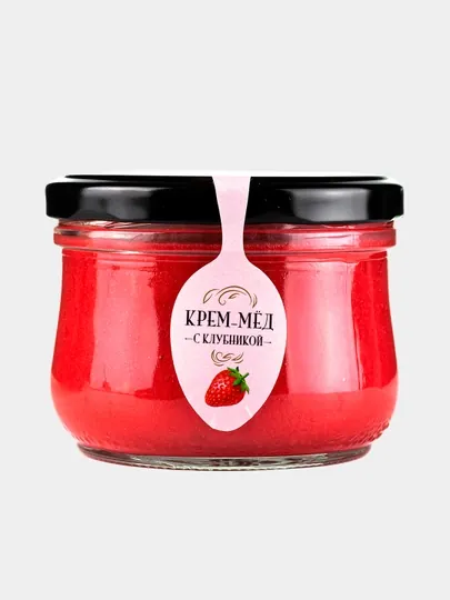 Кремовый мёд с клубникой - 240 гр