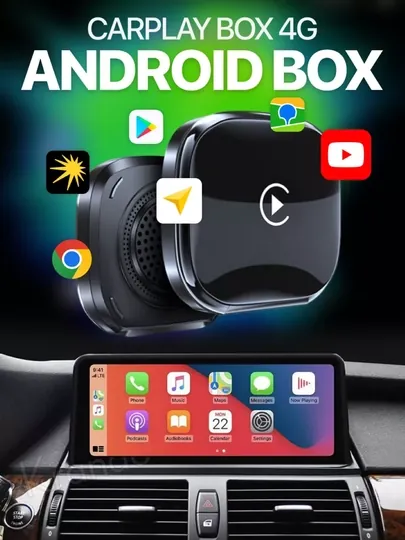 Android 13 Box с беспроводной CarPlay и Android Auto 4+64Гб / 8+128Гб, гарантия 1 год