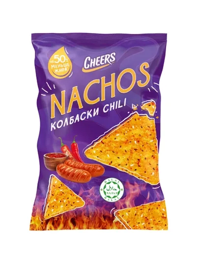 Nachos 210 г Колбаски чили — CHEERS-КУРЕТНЬЕГ