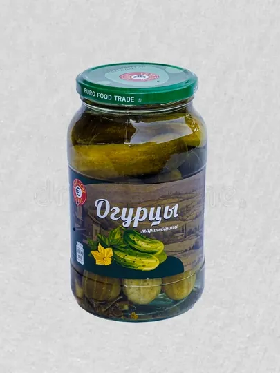 Огурцы маринованные Eurofood-Trade, 1000 мл