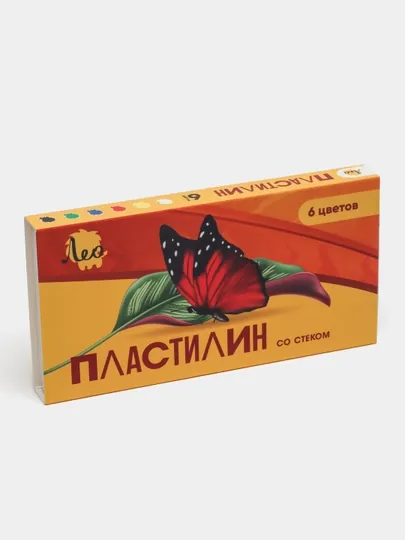 Пластилин "Лео" "Ярко" Пластилин классический LBMC-0106 120 г 6 цветов
