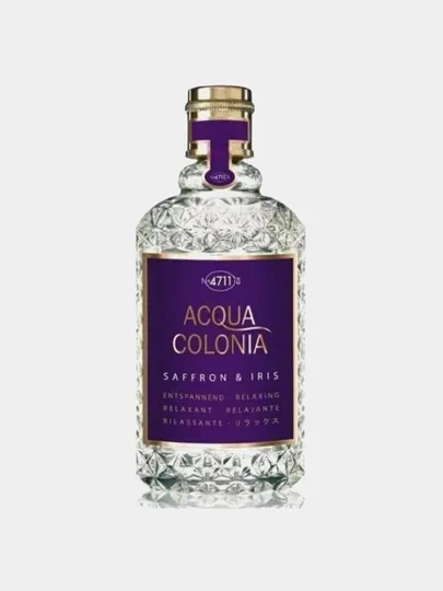 Духи 4711 ACQUA COLONIA RELAXING-SAFFRON & IRIS unisex oдеколон, 170 мл