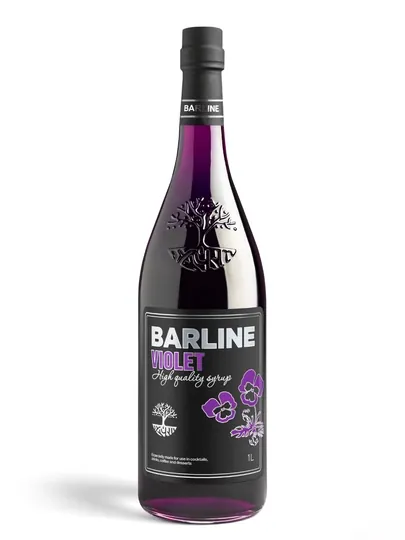 Barline Violet — сироп Фиалка для кофе, коктейлей и десертов, 1 л — 1232211-FIALKA