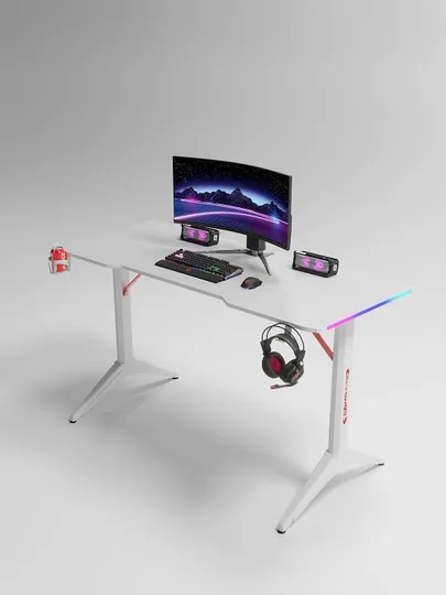 Игровой компьютерный стол из углепластика с RGB подсветкой, для дома и офиса