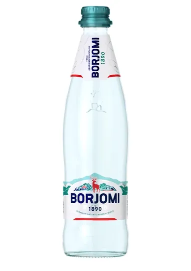 Минеральная вода Borjomi, стеклянная бутылка, 500 мл