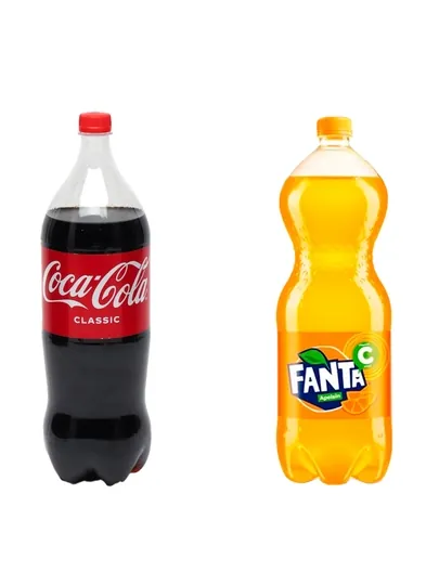 Coca Cola 1,5 литра +  Fanta апельсин 1,5 л