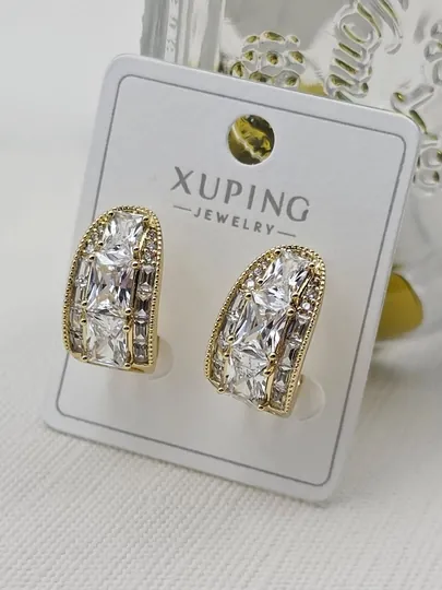 Серьги для девочек и женщин, Xuping — 1001PRT-XUPINGF-КРЕМОВ