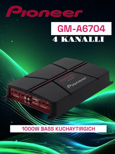 Усилитель Pioneer 4 канальный, 1000 Вт XL GM-A6704