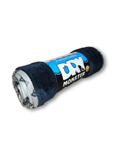 Полотенце из микрофибры, для сушки кузова автомобиля, Dry Monster — EAGLE-DRYMONS-ЧЕРН-50X70