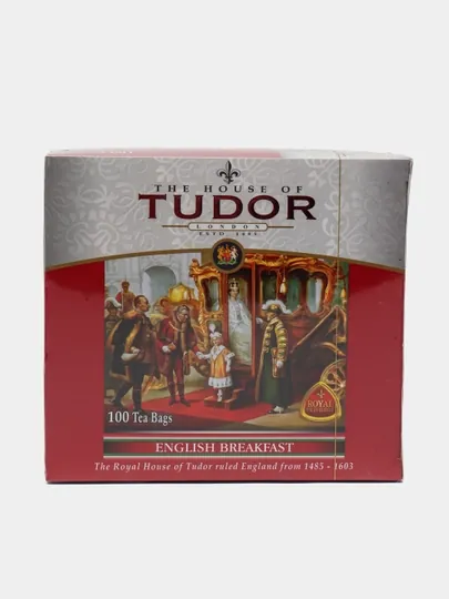 Чай чёрный Tudor Английский завтрак, 100 пакетиков по 2 г