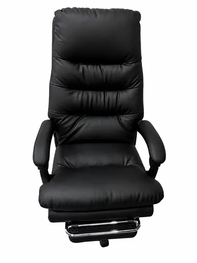 Кресло Comfort черное с мягкой спинкой для офиса