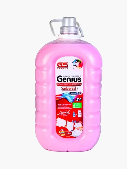 Гель для стирки Genius Color, 5 л, розовый