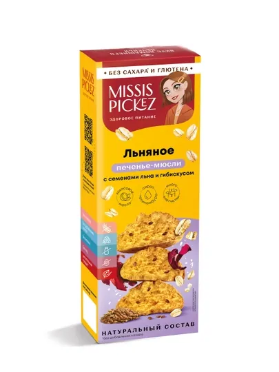 Missis pickez Печенье-мюсли «Льняное»