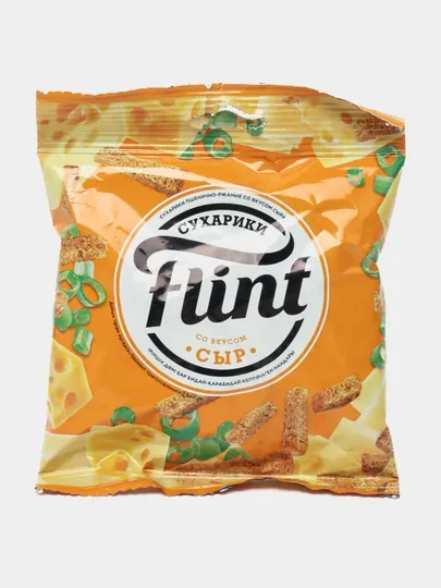Сухарики Flint со вкусом сыра, 60 гр