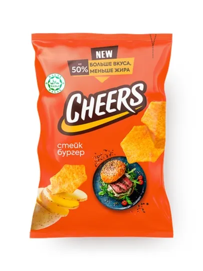 Чипсы Cheers 210 г Стейк бургер — CHEERS-EBTRNY