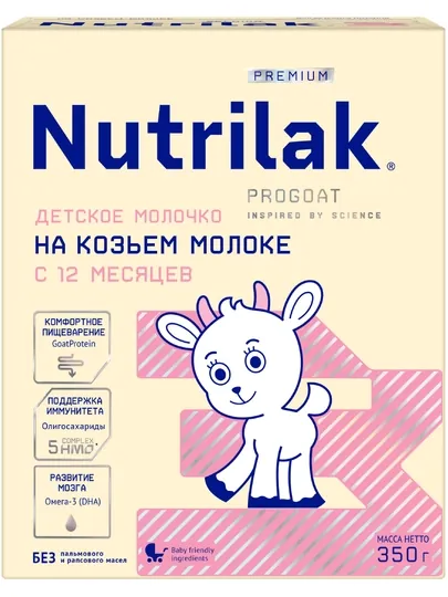 Сухой молочный напиток Nutrilak Premium 3, на козьем молоке, 350 г