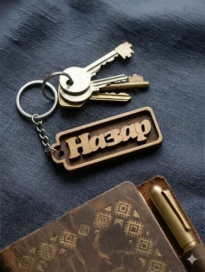 Назар. именной брелок
