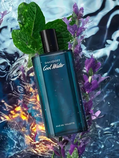 Davidoff Cool Water туалетная вода мужская, фужерные водяные 75 мл Франция