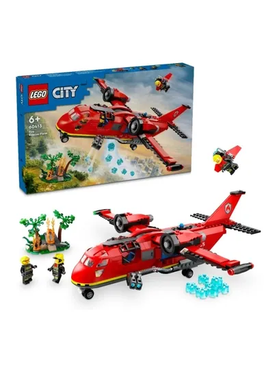 Конструктор LEGO City Пожарно-спасательный самолёт 60413, 478 деталей