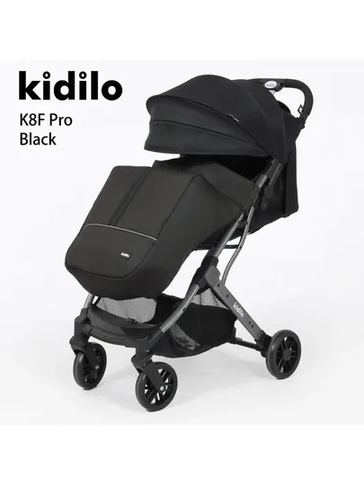 Детская прогулочная коляска Kidilo K8F Pro, складная, с зимним чехлом