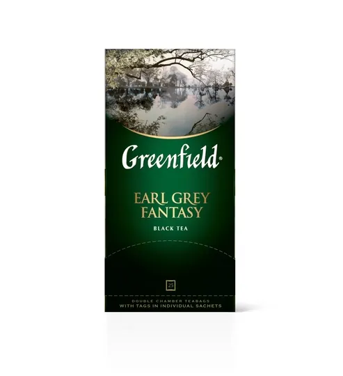 Чай черный Greenfield Earl Grey Fantasy, в пакетиках, 2 г * 25 шт