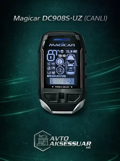 Автосигнализация, DC908S•UZ (CANLI) Magicar, GPS JPS, 12V