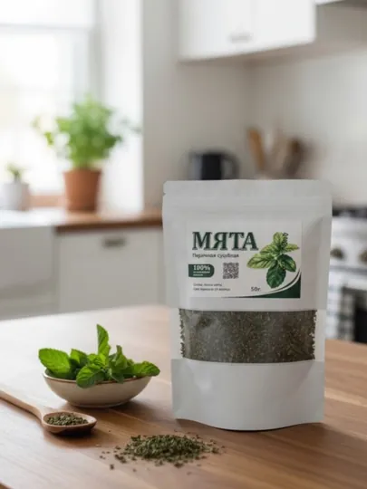 Мята сушёная, Египет, Musi Organic, 50-100 г
